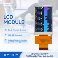Écran TFT-LCD IPS A-Si de 2,4 pouces robuste et personnalisé par le fabricant, avec une structure de protection et une résistance élevée aux charges électrostatiques, pour usage industriel