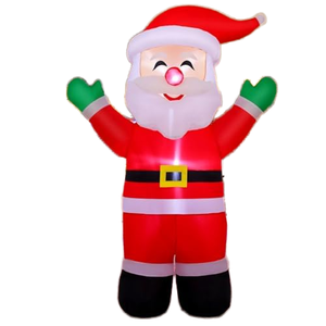 COMIN Inflables navideños de 5,2 pies de altura para exteriores e interiores, decoraciones para césped y jardín, Papá Noel con LED incorporados - Product Image 6