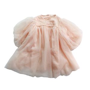 Kinder Zoete Effen Wollen Odm Herfst Kant Prom Lange Mouw Schattige Prinses Jurken Voor Baby Meisjes - Product Image 1