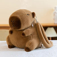Sac à dos créatif de haute qualité, jouet en peluche, cadeau, sac d'école pour étudiant, capybara en peluche, sac à dos en peluche, jouets en peluche