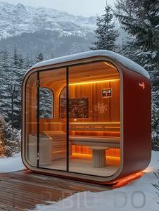Salle de sauna à vapeur intégrée mobile, chauffage rapide et ne craint pas le froid, peut être utilisée dans les hôtels de jardin, les voyages et les vacances - Product Image 3
