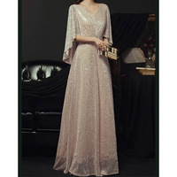 Robe de chœur dorée, style français, pour une entrée de cérémonie hautement performante et élégante