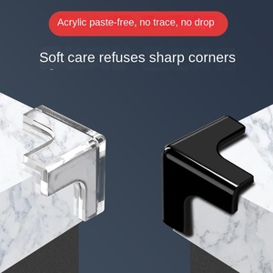 Protectores de esquina de acrílico de PVC anticolisión <span class=keywords><strong>transparente</strong></span> Borde de ángulo recto tridimensional plano Protectores de esquina de <span class=keywords><strong>mesa</strong></span> que no dejan marcas - Product Image 3