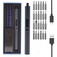 Jeu de tournevis de précision sans fil 28-en-1, type stylo, magnétique et portable, pour centre de réparation, vente en gros OEM