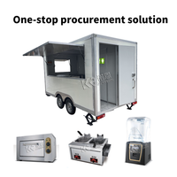 Camion de nourriture pour Falafel Hôtel Chariot roulant avec toilette Café Chariot Foodtrailer Drivable Food Truck Trailer