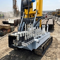 Foreuse de puits d'eau sur chenilles, moteur diesel portable, profondeur 200m, machine de forage d'eau domestique