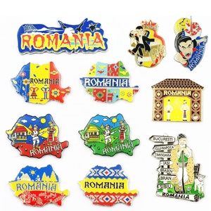 แม่เหล็กติดตู้เย็นโลหะเคลือบแข็งแบบกำหนดเองสำหรับขายส่งจากโรงงาน ออกแบบโลโก้ได้ ใช้เป็นของที่ระลึกสำหรับนักท่องเที่ยว - Product Image 1