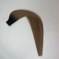 Luxe 100% Cheveux Humains Double Dessiné Vierge Raw Remy Extensions de Cheveux 20 Pouces Aligné Cuticule Droite Trame Invisible Ruban Teint