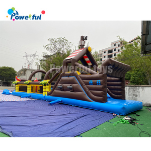Thương Mại Cướp Biển <span class=keywords><strong>Inflatable</strong></span> Thuyền Combo Nhà Bị Trả Lại Dài Đường Hầm Các Chướng Ngại Vật - Product Image 4