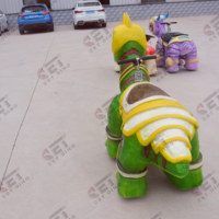 Manège Électrique pour Enfants : Voiture Dinosaure Réaliste en Forme de Dessin Animé