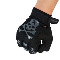 Guantes de Motocross con Estampado de Calavera, Transpirables, Antideslizantes, de Dedo Completo, para Motociclismo MX, para Hombre y Mujer