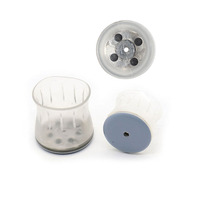Embouts de pieds de table de chaise transparents en plastique silicone personnalisés Base en feutre Embout de jambe de chaise Protection des sols