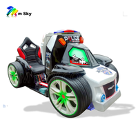 VR-200 M SKY Jeu vidéo 3D de poursuite policière, manège pour enfants à monnayeur, en fibre de verre, écran LCD 17 pouces, certifié CE