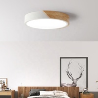 Plafonnier LED moderne simple nordique Macaron ultra-mince IP44 PVC lampe pour chambre d'enfant 24W/36W AC Source d'alimentation