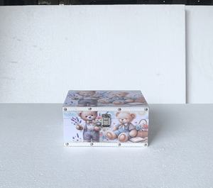 Caja <span class=keywords><strong>de</strong></span> Almacenamiento <span class=keywords><strong>de</strong></span> Madera Moderna con Diseño <span class=keywords><strong>de</strong></span> Dibujos Animados, Organizador Multifuncional Decorativo <span class=keywords><strong>de</strong></span> PU para Joyas, Herramientas y Juguetes - Product Image 3