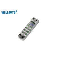 WELLAUTO AUCP 8A0B-78 IO-LINK Master Modbus-TCP/IP S7 8 Configurable Clase A/B 24 VDC PSU Carcasa Metálica IP67