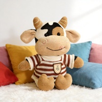 Boneka Sapi Angela Hoodie Grosir, Custom LOGO, Maskot Perusahaan, Hadiah Promosi, Mainan Boneka Hewan Ternak