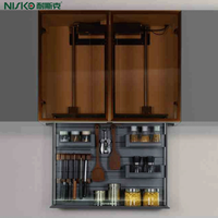 Cesto di sollevamento intelligente all'ingrosso sensore tattile verticale Design di sollevamento elettrico elegante accessori per ascensore da cucina cesto elegante