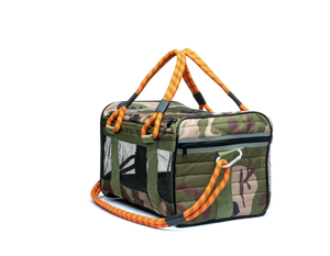 Qbellpet 2024 out-of-ofis köpek taşıyıcı turuncu askıları ile Camo katlanabilir köpekler yavru konfor taşınabilir evcil hayvan taşıyıcı çanta lüks - Product Image 4