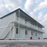 Maison préfabriquée à 2 étages, conteneur modulaire mobile de 40 pieds et 20 pieds, unités d'hébergement préfabriquées en conteneurs à vendre
