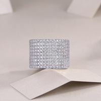 Neueste Design 925 Sterling Silber Unisex Ringe Gravierte Moissan ite Classic Modeschmuck für Hochzeit Verlobung feier oder Geschenk