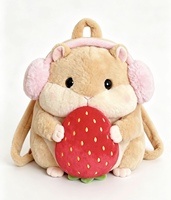 Sac à dos en peluche personnalisé avec design de mascotte, rembourrage en coton PP, matériau non toxique - Marque Xiaonuomi, cadeau d'entreprise pour tous les âges