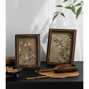 Chinês antiguidade pintura paisagem resina quadro quadro sala decorativo desktop foto quadro casa decorações