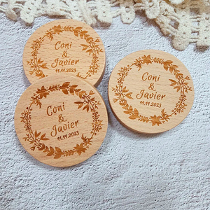 Abrebotellas de madera Fiesta DE BODA Decoración para el hogar Imán de <span class=keywords><strong>nevera</strong></span> Abrebotellas para refrigerador Herramienta de barra Abridor magnético de madera - Product Image 3