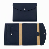 Protège-cahier A5 en cuir PU à trois volets pour agenda quotidien et hebdomadaire, carnet de notes professionnel en cuir PU pour entreprise et bureau