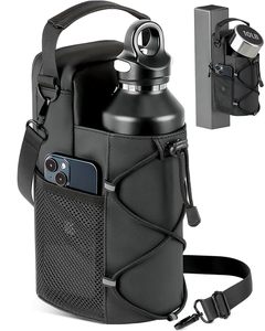 New Popular GYM Magnet <b>Water</b> Cup Bag Running Bag <b>Water</b> <b>Bottle</b> Holder <b>Carrier</b> Sling Bag with Shoulder Phone Pocket - Product Image 1