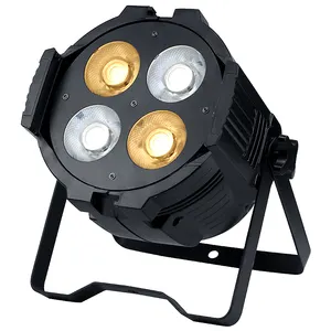 SHTX Hohe helle warm weiße Farbe 4 Stück * 50W Cob Par Licht für Hochzeit Hotel bühne nicht wasserdicht 4-Augen Par Beleuchtung mit DMX512