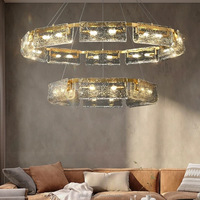 Lustres modernes de luxe léger pour salons, escaliers, salles à manger, hôtels. Lampes en cristal et en cuivre, fabrication sur mesure directe d'usine.