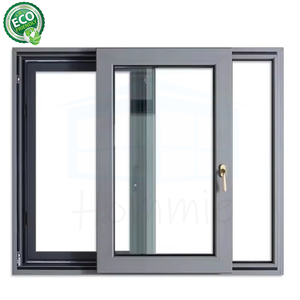 Fenêtre coulissante horizontale moderne à trois rails en alliage d'aluminium avec double vitrage et cadre blanc, conforme aux normes NFRC américaines - Product Image 2