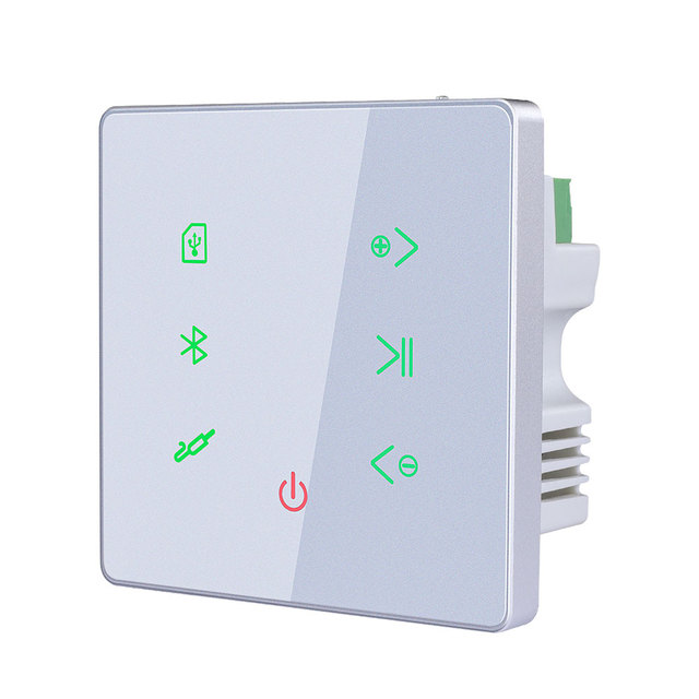PW215H 86 Standard USB/SD Card MP3 Panel Stereo Sound Player Blue-tooth Mini Wall Mount Amplifier