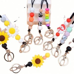 Cordón de Silicona Ecológico Personalizado con Cuentas de Colores Pastel para Identificación de Enfermeras, Estudiantes y Maestros, con Tamaños Personalizados - Product Image 2