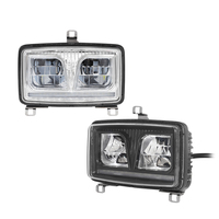 Phare LED ECE 34W 12/24V pour tracteur Valtra Rectangulaire Agriculture 3X5 ''Matériau en aluminium neuf