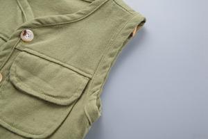 Ensemble trois pièces décontracté pour bébé, gilet et body, collection automne-printemps, vente en gros de vêtements de Chine - Product Image 5