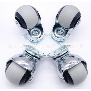 Roulettes de meubles 50 mm en TPR, pivotantes et silencieuses, pour chaise de bureau et canapé - Product Image 3