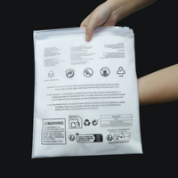 Emballage de 50 quantité minimale de commande Logo imprimé sacs d'emballage auto-scellants pour vêtements Zip Lock clair Ziplock plastique fermeture éclair givré Poly sac