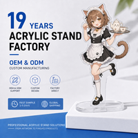 Standee Akrilik Custom Berkilau dengan Cetak UV & Offset HD untuk Dekorasi Otaku, MOQ Rendah, Cetak Offset 5080 DPI