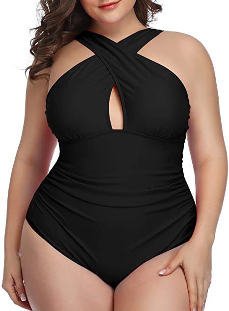 2022 new bikini one-piece swimsuit hot sexy deep V cross one-piece swimsuit Eco Friendly Recycled Nylon Swimwear