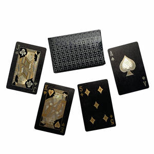 Cartas de jogo de folha preta alta qualidade, para jogo de festa de casamento personalizado, impressão, preço de fábrica - Product Image 6