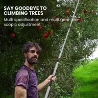 AIRAJ snoeischaren voor grote hoogtes met telescopische stokken in zilver/rood/gele kleuren voor fruitbomen en appels