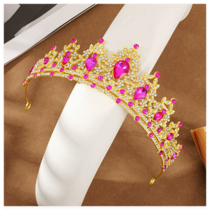 Tiara Di Cristallo Da Principessa - Corona Per Bambine, Feste, Matrimoni E Compleanni - 7
