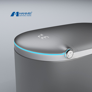 HANMEI <strong>Blue</strong> Wc Floor Mounted Intelligent Foam Siphonic Automatic Flush Ceramic Smart <strong>Toilet</strong> - Product Image 3
