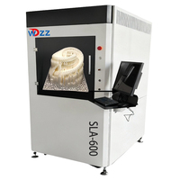 Mesin Printer 3D SLA600 Ukuran 600*600*400mm Impresora 3d Kelas Industri Presisi Tinggi Fotopolimerisasi Terendam 10