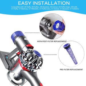 5 pièces par paquet, 2 filtres HEPA post-filtre, 2 pré-filtres, 1 <span class=keywords><strong>brosse</strong></span> pour <span class=keywords><strong>aspirateur</strong></span> <span class=keywords><strong>Dyson</strong></span> V8 Absolute <span class=keywords><strong>Animal</strong></span>, <span class=keywords><strong>V7</strong></span> Absolute Motorhead <span class=keywords><strong>Animal</strong></span> - Product Image 6