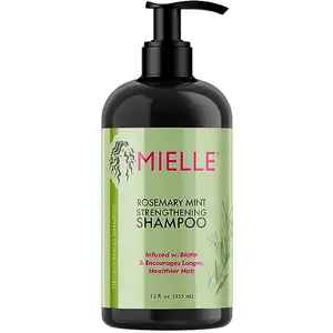 Mielle Organics Rosemary Mint Strengthening Shampoo Infused with Biotin, Cleanses and Helps Strengthen Weak and Brittle Hair