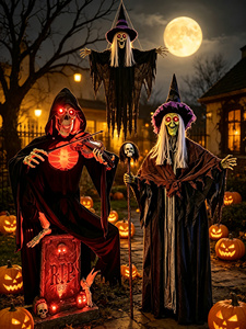 Pirati di Halloween Gradietto e Magri, Struttura Interna in Metallo e Ferro, Fabbricati in Cina, Imballaggio in Cartone - Product Image 5