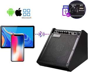 Professional <b>10</b>-<b>Inch</b> Woofer 100W for Electric Drum Amplifier 3-Band EQ for 2 Audio Inputs 2.0 Channel Metal Construction - Product Image 6